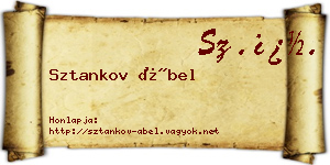 Sztankov Ábel névjegykártya